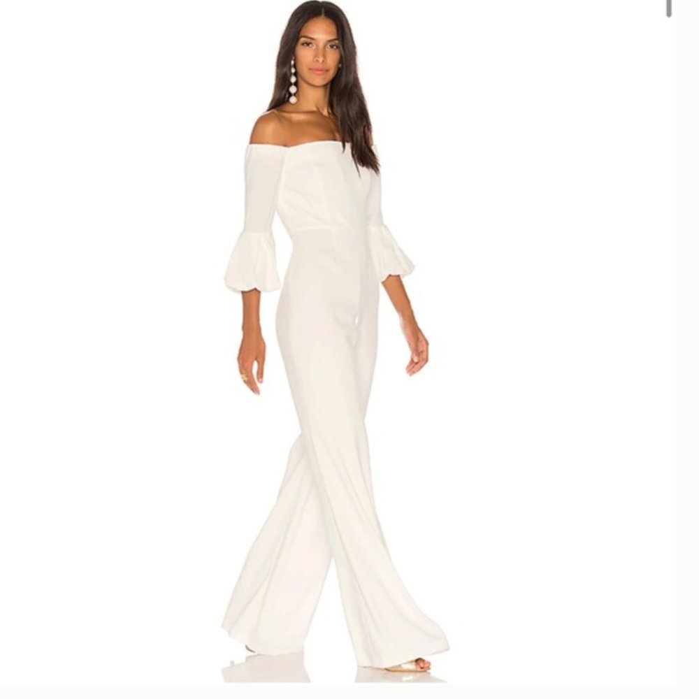 JAY GODFREY Griffith Jumpsuit , Sz 0, Ecru